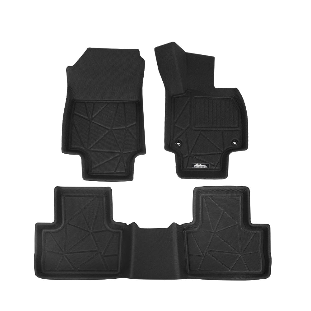 Weisshorn Car Floor Mats Rubber Black for Toyota RAV4 2019-2022