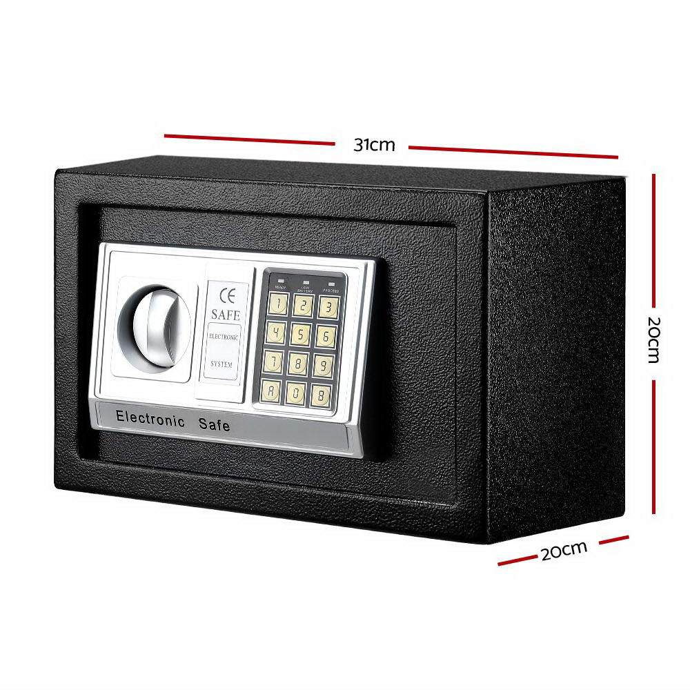 UL-TECH 8.5L Security Safe Box Digital Keypad Black
