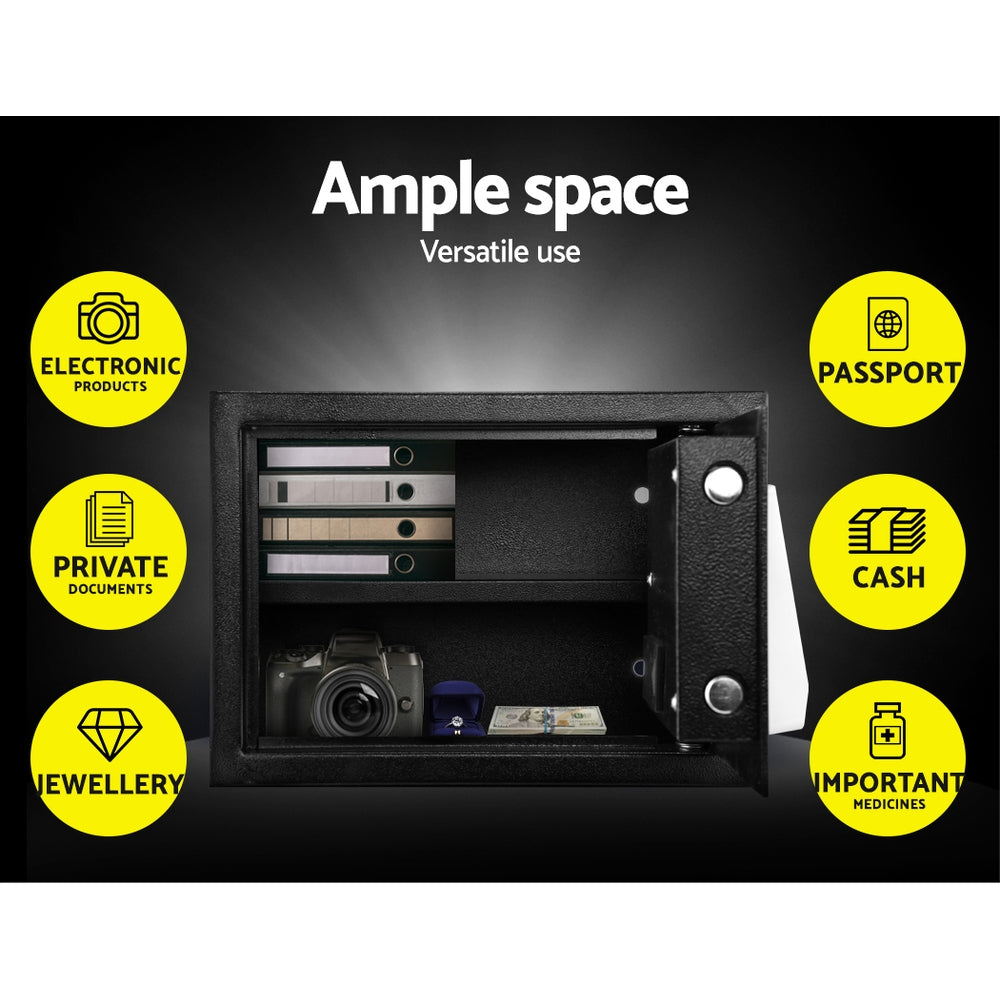 UL-TECH 16L Digital Security Safe Box Black