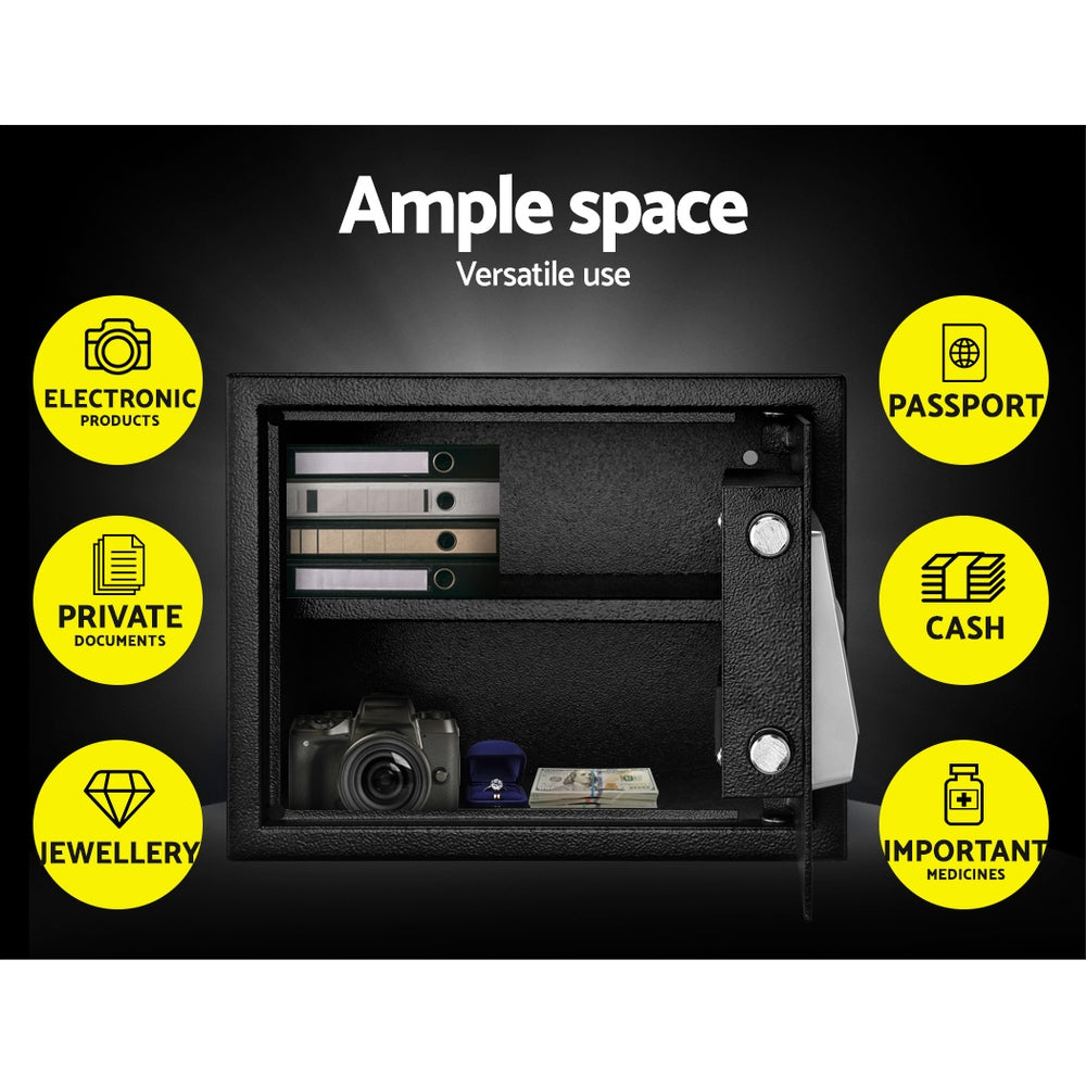 UL-TECH 20L Digital Security Safe Box Black