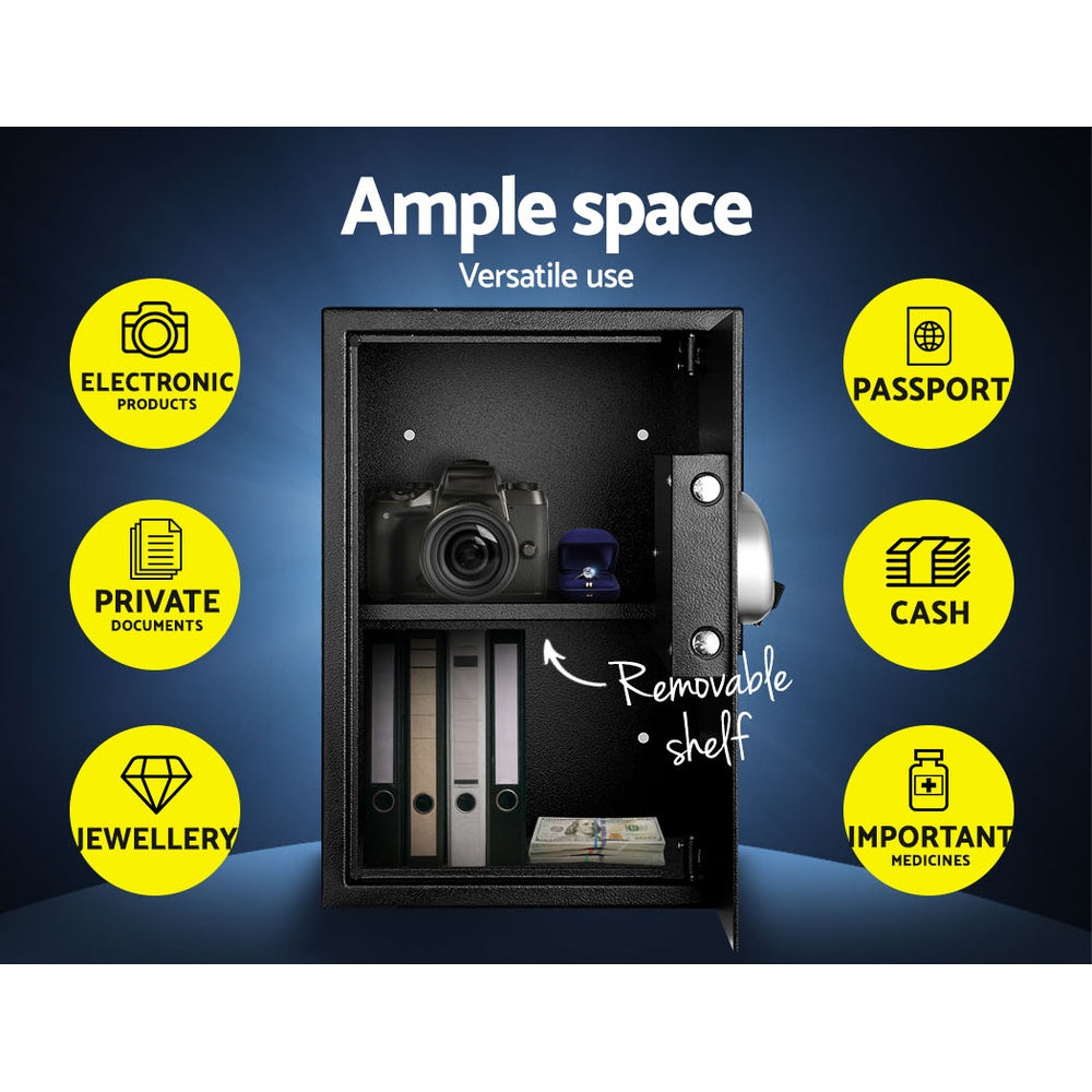 BLI 50cm Security Safe Box LCD Display Black
