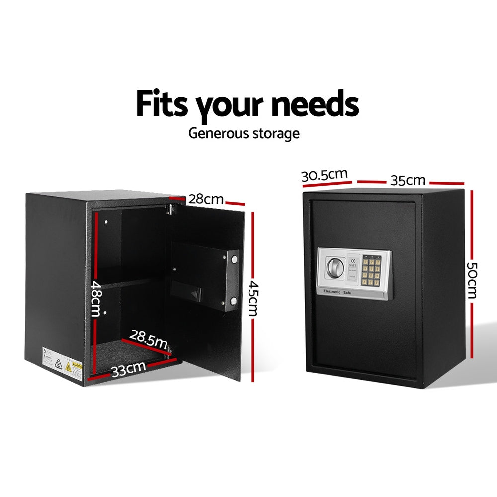 UL-TECH Digital Security Safe Box Black