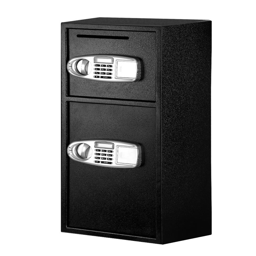 UL-TECH Double Door Security Safe Box Digital Keypad Black