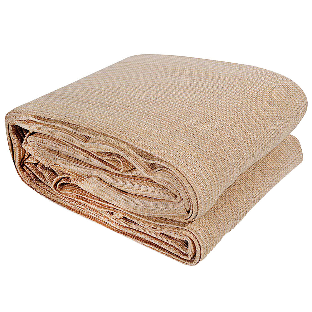 Instahut Rectangle Shade Sail 2x4m 280GSM Sand