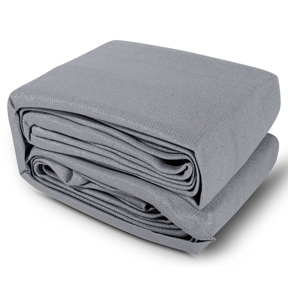 Instahut Square Shade Sail 3x3m 280GSM Grey Shade Cloth