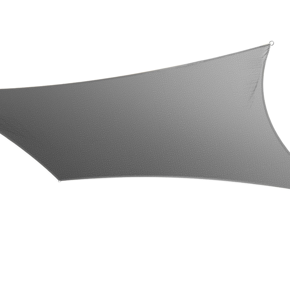 Instahut 5x6m Rectangle Shade Sail Canopy Grey