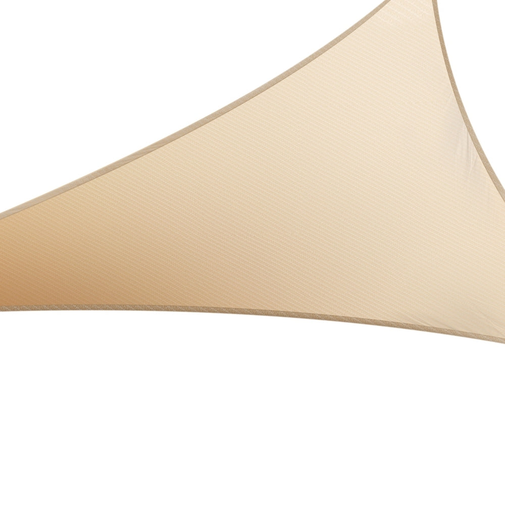 Instahut Triangle Shade Sail 6.1M Sun Canopy Sand Beige