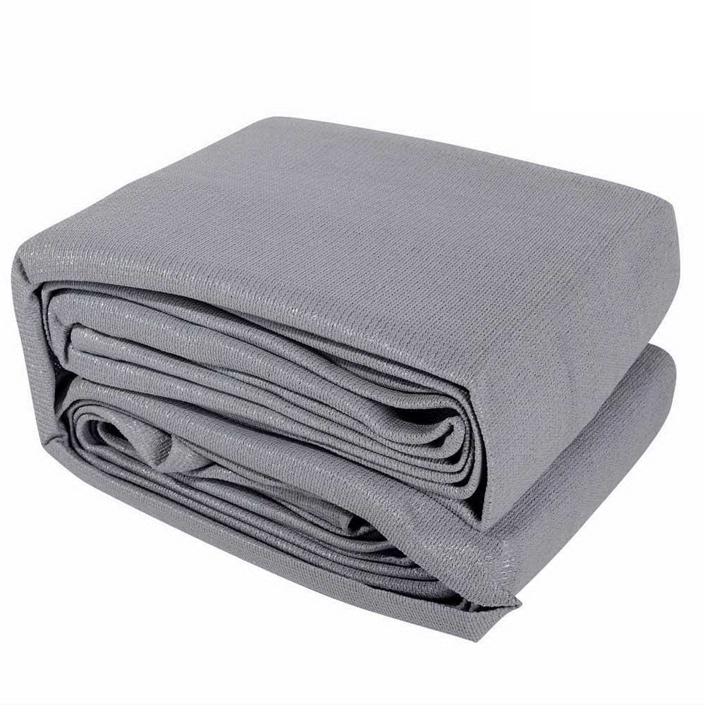 Instahut Rectangle Shade Sail 4x6m Grey 280GSM Shade Cloth