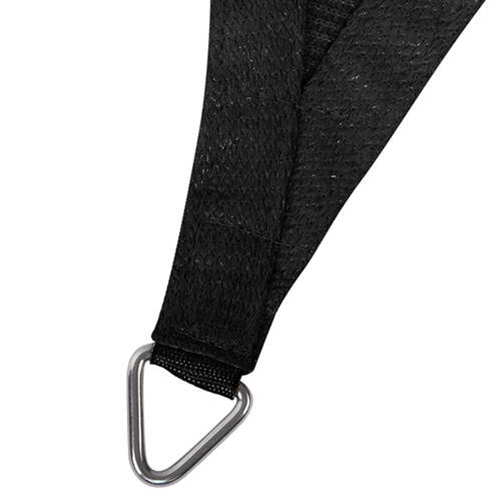 Instahut 6x7m Rectangle Shade Sail 280GSM Black UV-Resistant