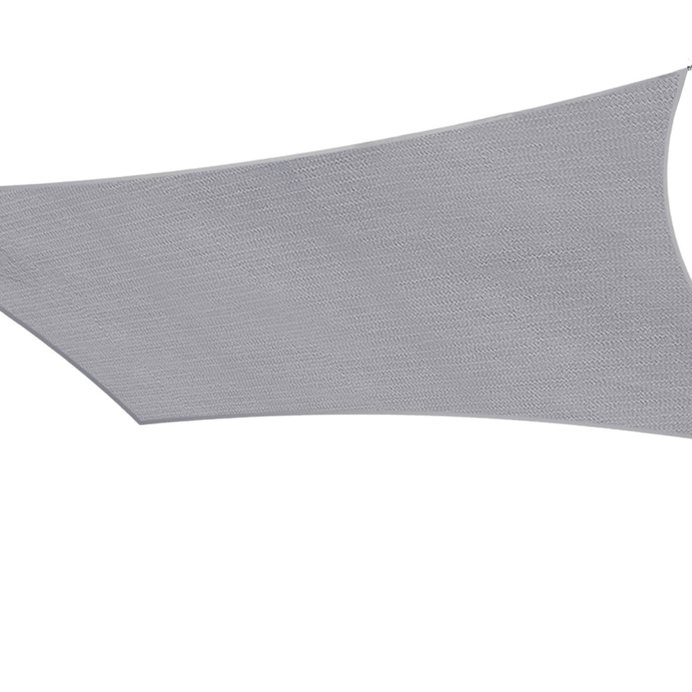 Instahut 3x5m Rectangle Waterproof Shade Sail 220GSM Grey