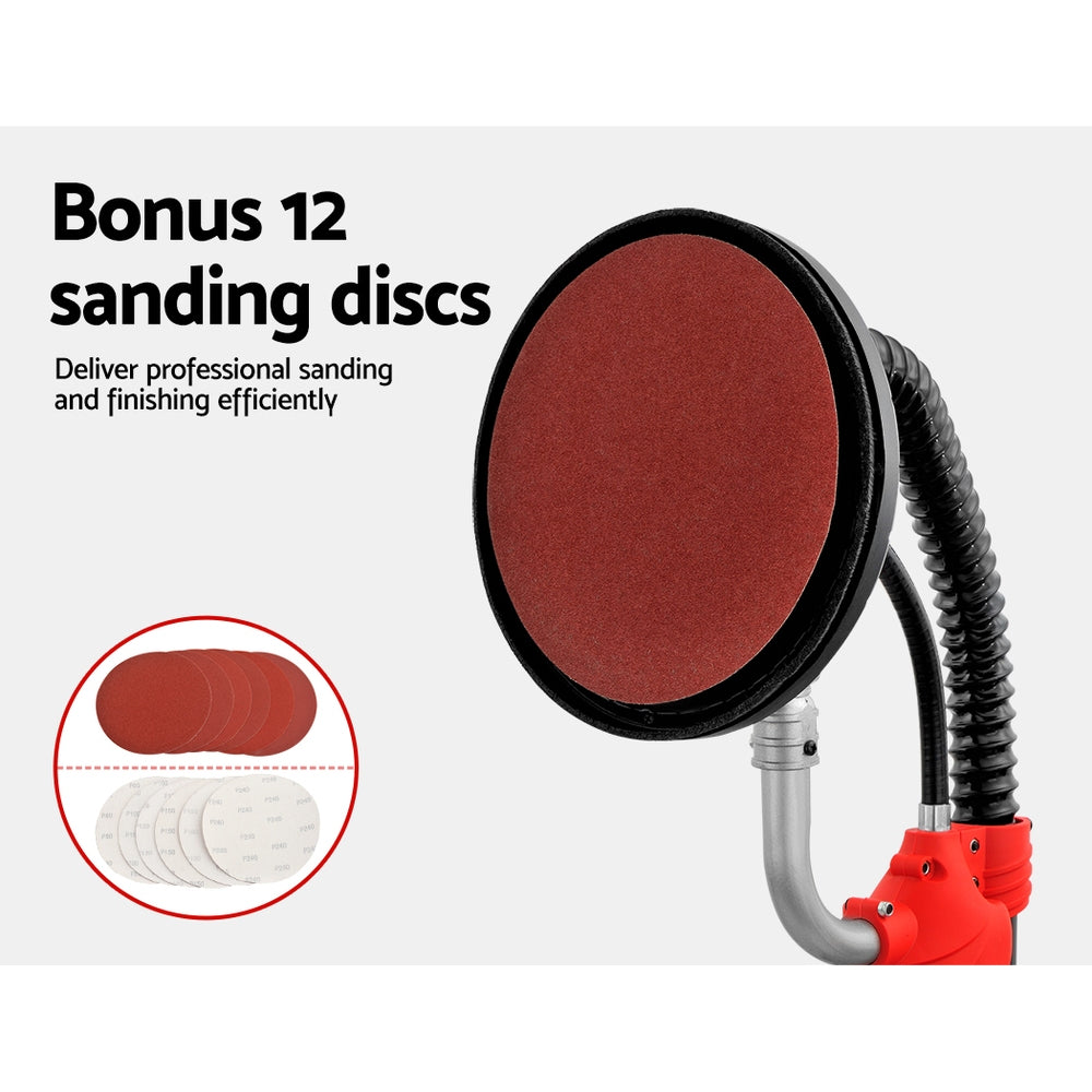 Giantz 800W Drywall Sander Dust-Free Adjustable Head
