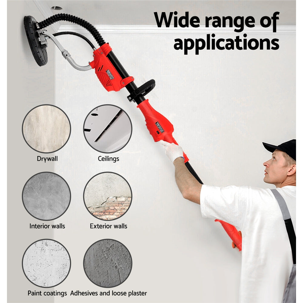 Giantz 800W Drywall Sander Dust-Free Adjustable Head