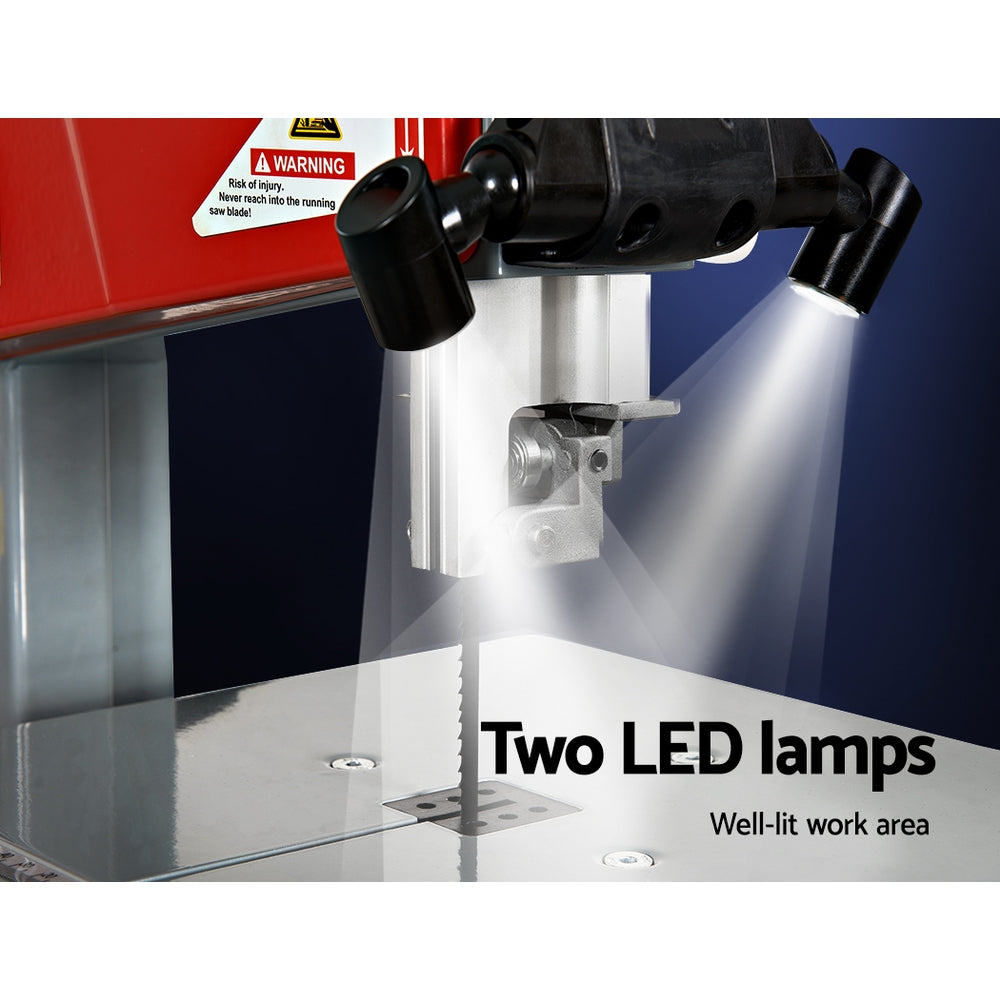Giantz 250W Bandsaw Wood Cutting Table LED Lights
