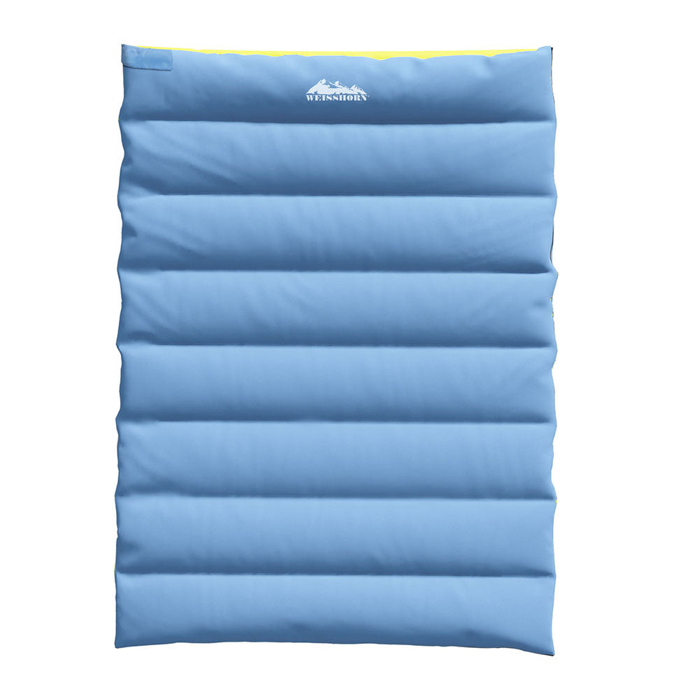 Weisshorn Double Sleeping Bag Thermal Camping Hiking Grey -5°C