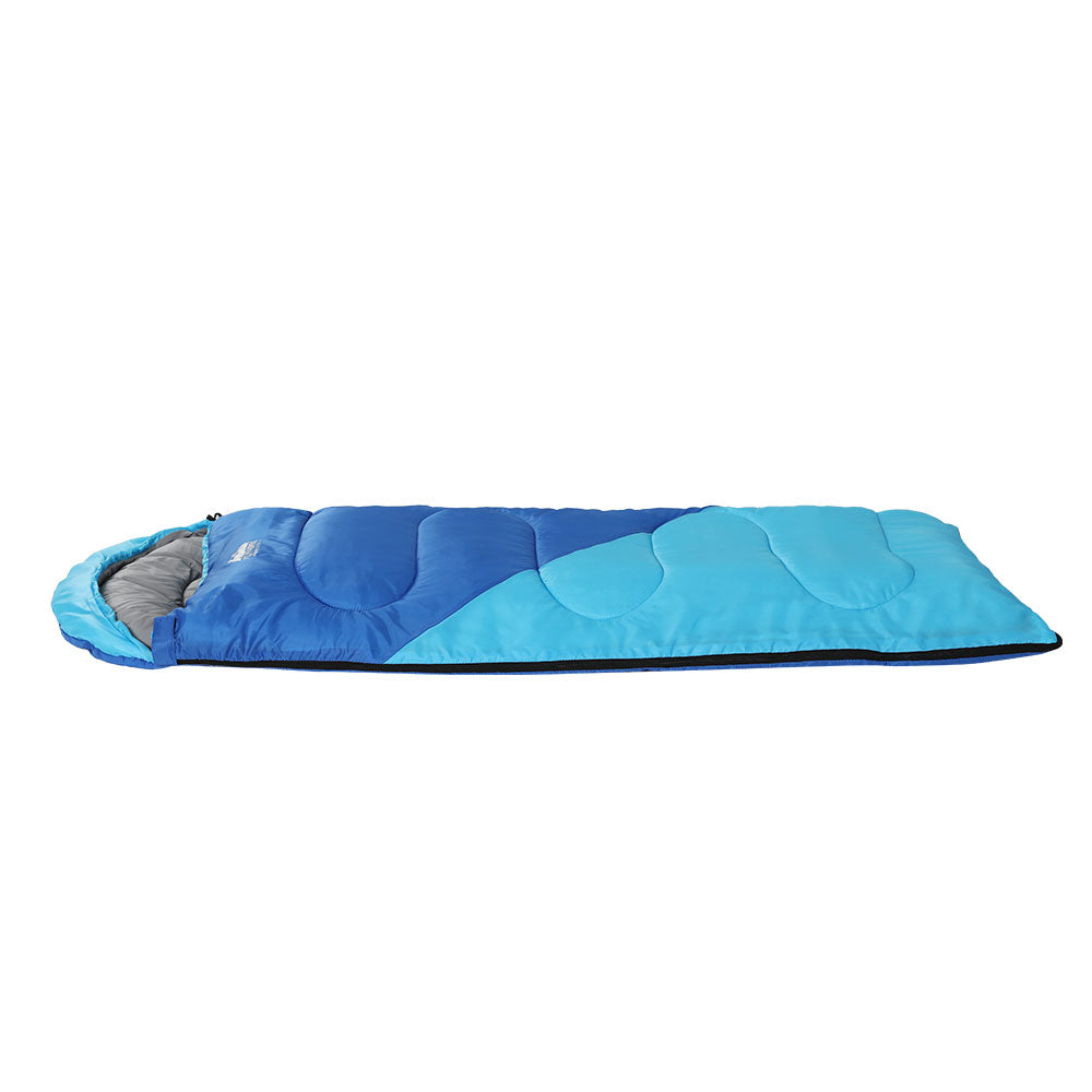 Weisshorn Kids Thermal Sleeping Bag 172cm Blue Camping Hiking