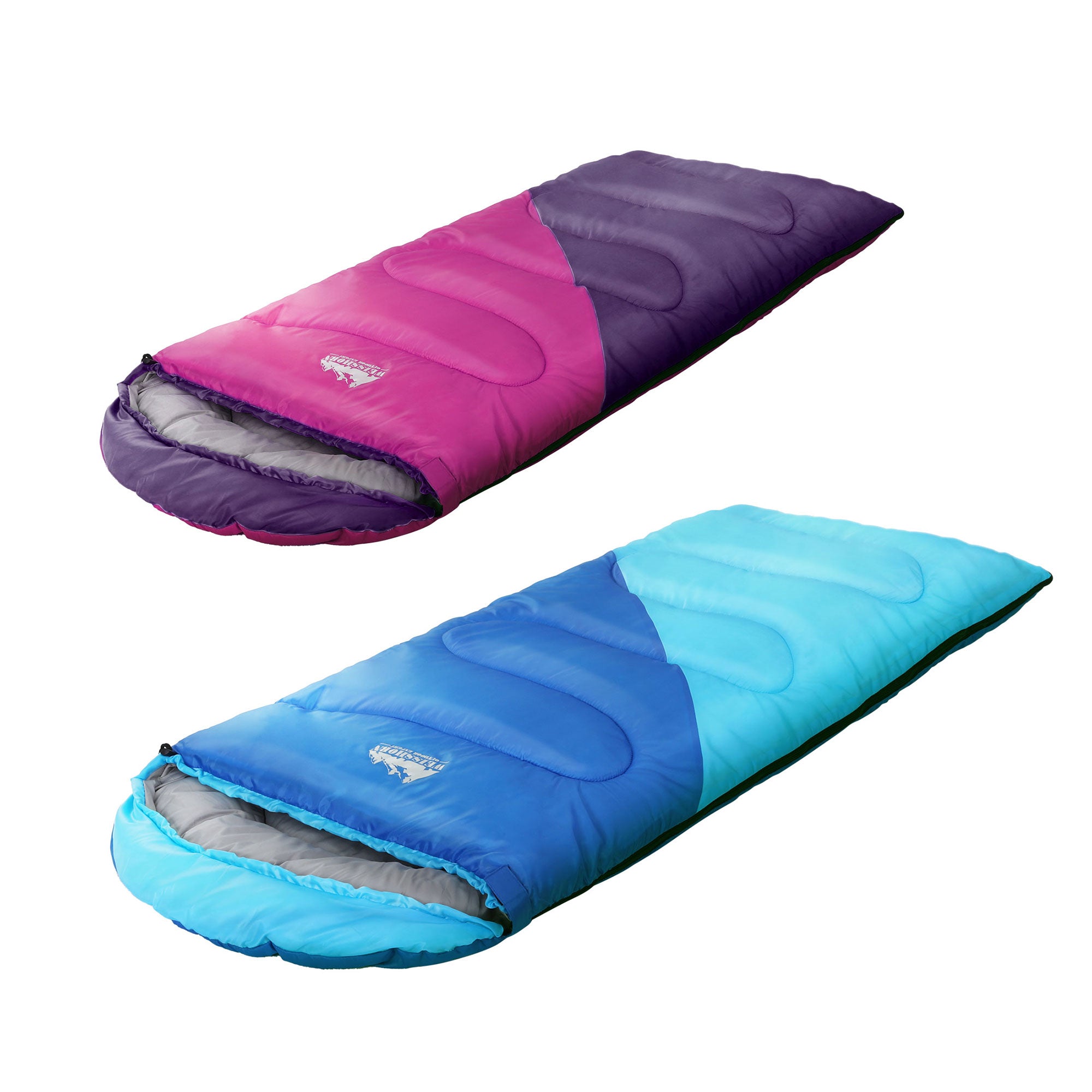 Weisshorn Kids Thermal Sleeping Bag Set of 2 Single 172cm