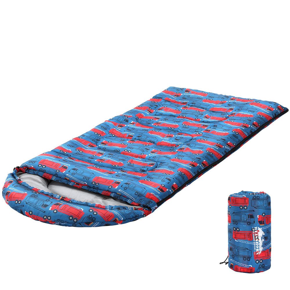 Weisshorn Kids Sleeping Bag 180cm Thermal Camping Blue