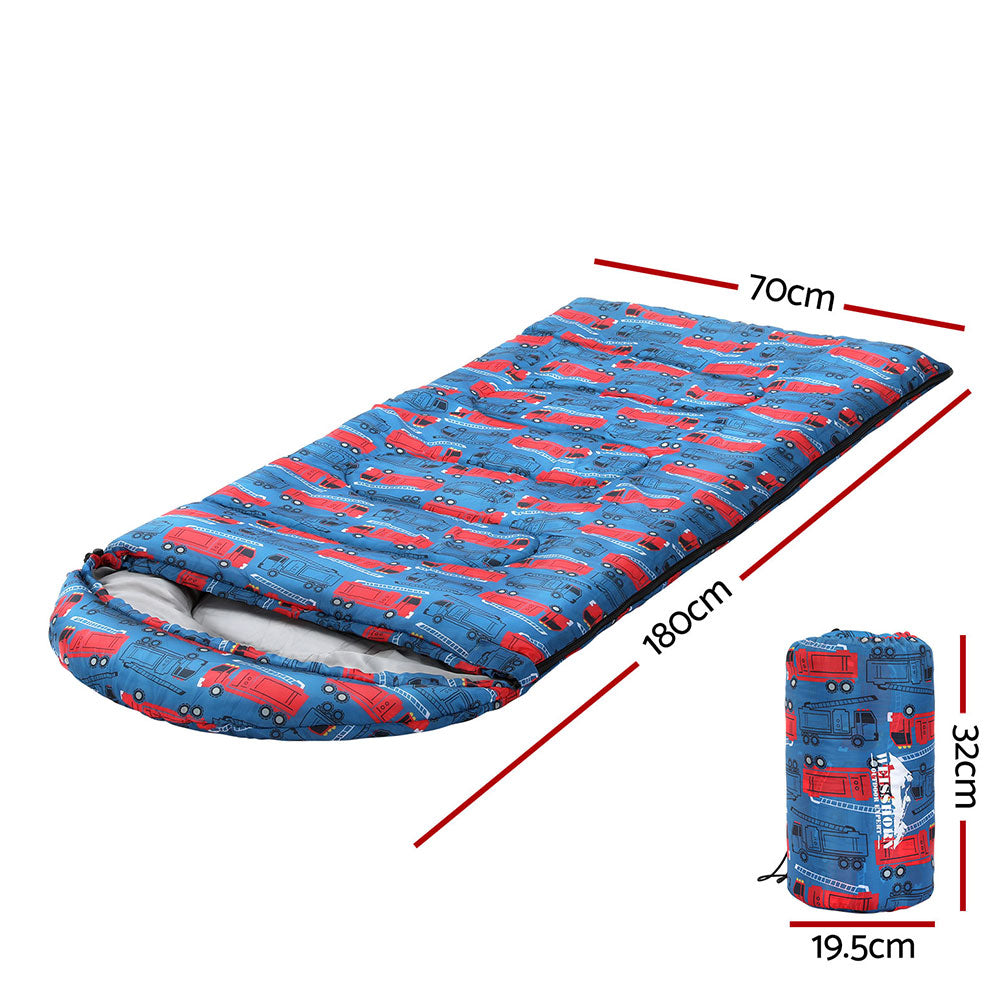 Weisshorn Kids Sleeping Bag 180cm Thermal Camping Blue