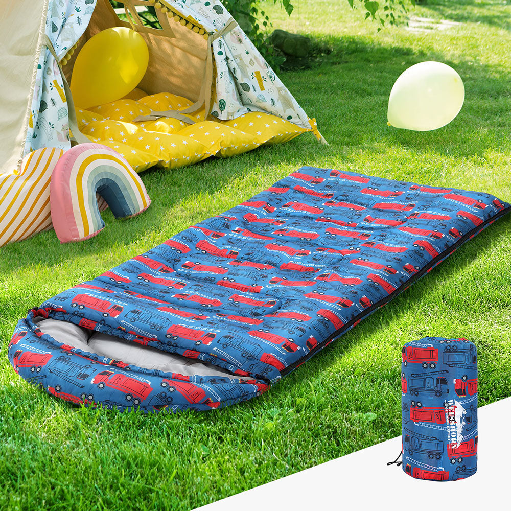 Weisshorn Kids Sleeping Bag 180cm Thermal Camping Blue
