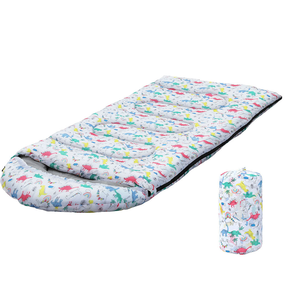 Weisshorn Kids Sleeping Bag 180cm Thermal Camping White