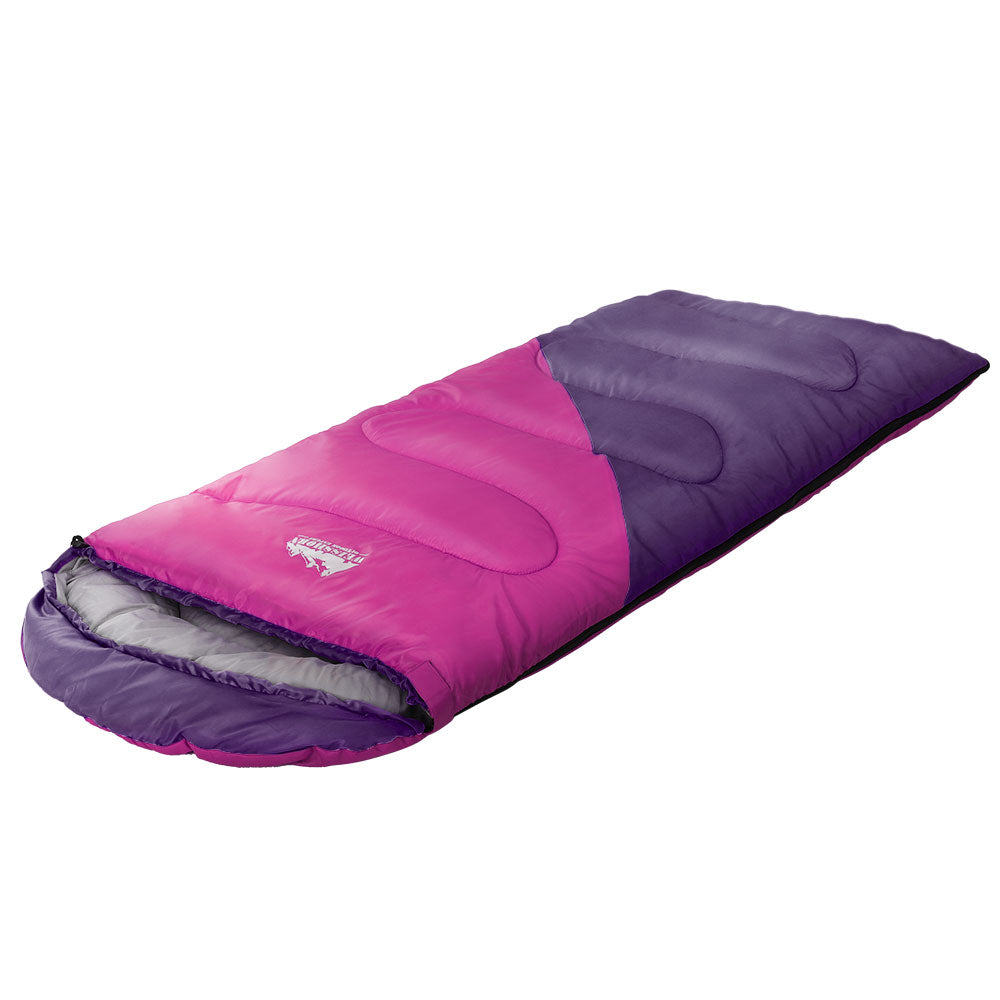 Weisshorn Kids Single Thermal Sleeping Bag 172cm Camping Pink