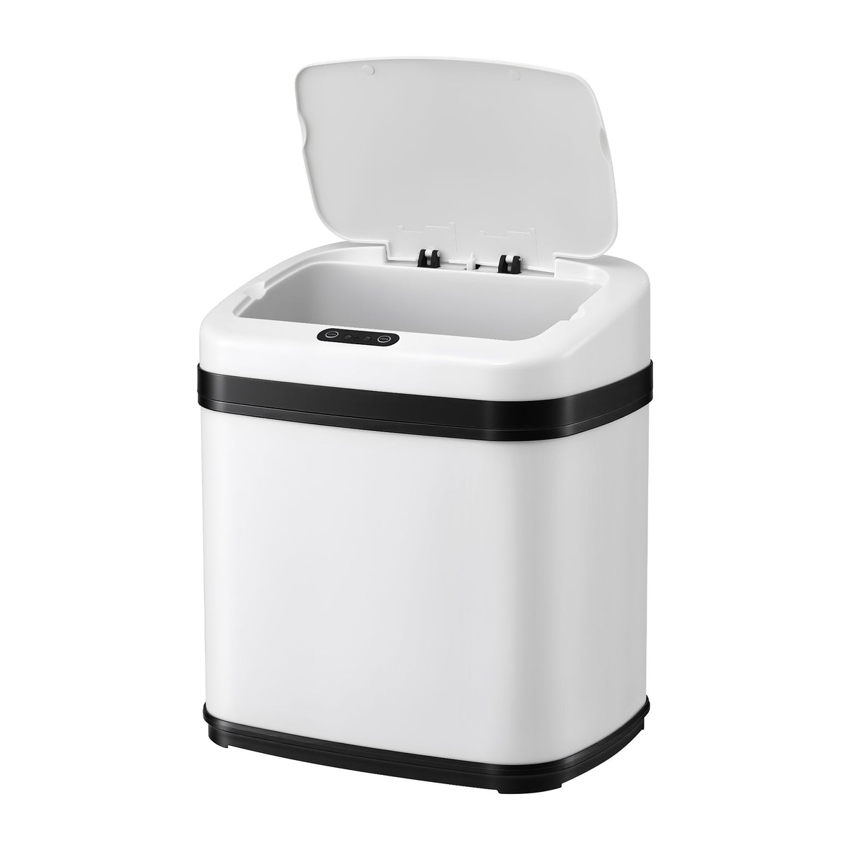 Devanti 15L Motion Sensor Bin Touchless Bins Soft-Close Rubbish Trash Can White