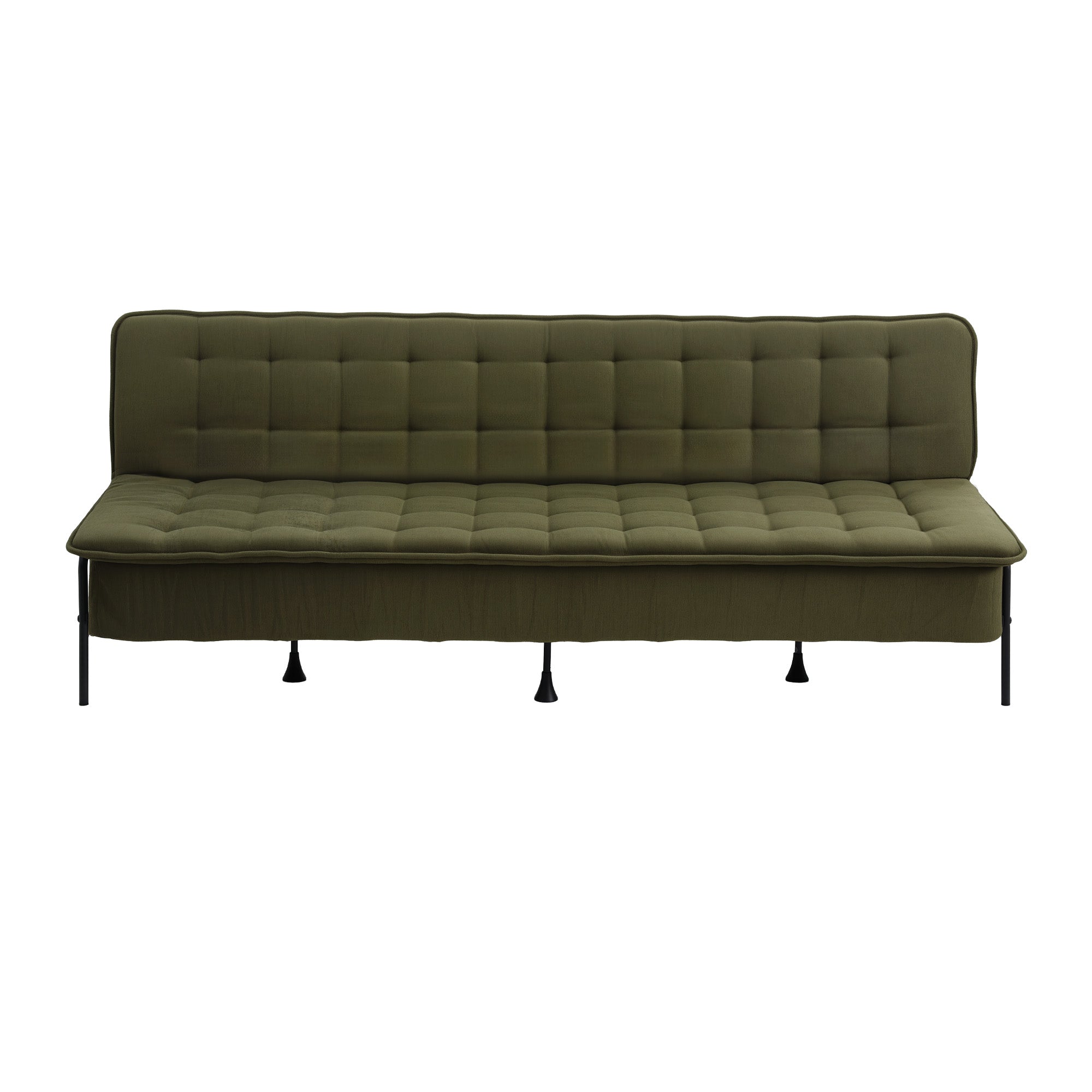Artiss Sofa Bed, 1.9m 3-Seater Soft Innerspring Adjustable Couch Futon Chair for Apartment Dorm Living Room Office Study Bedroom, Green