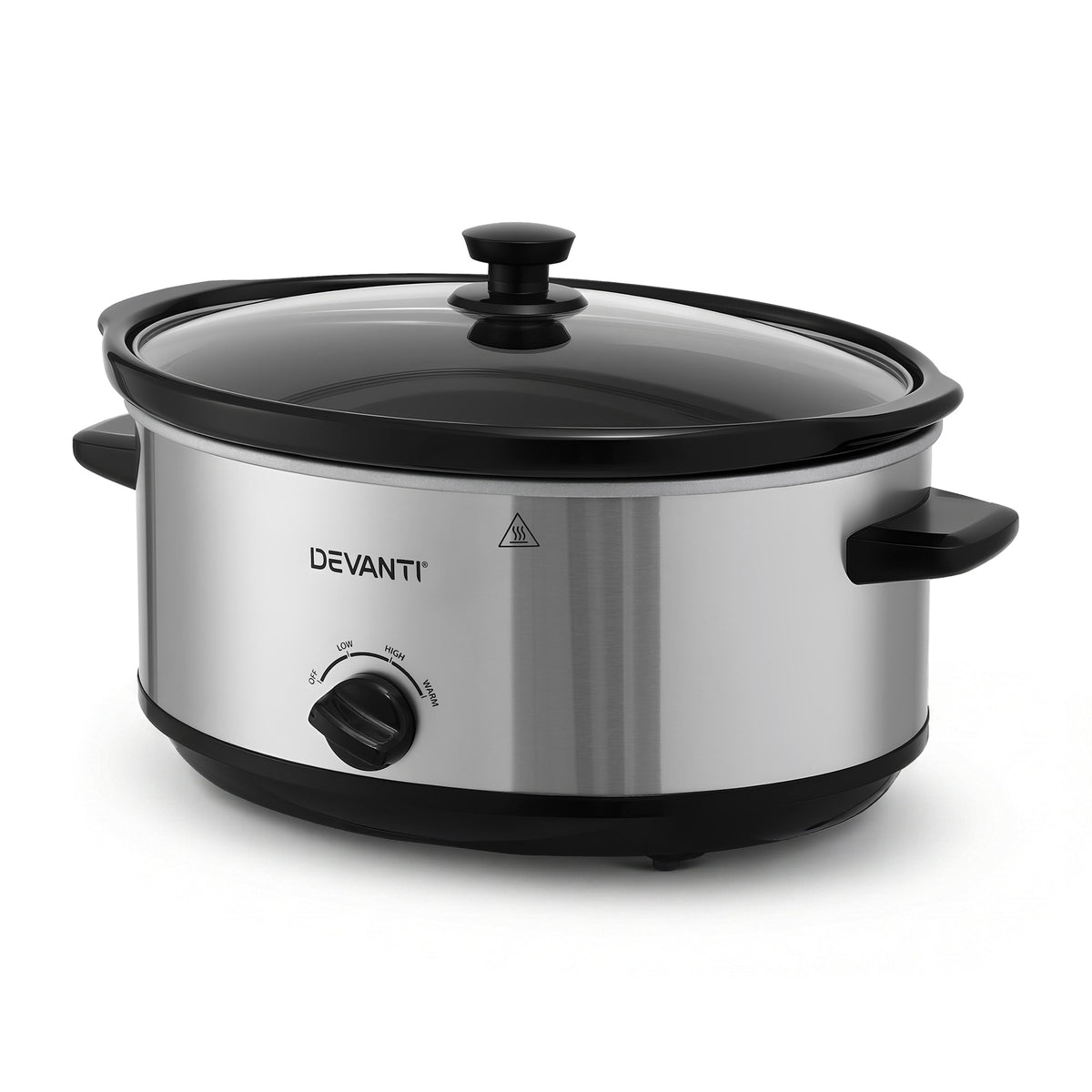 Devanti 6.5L Slow Cooker Electric Multi Cooker with 3 Heat Settings