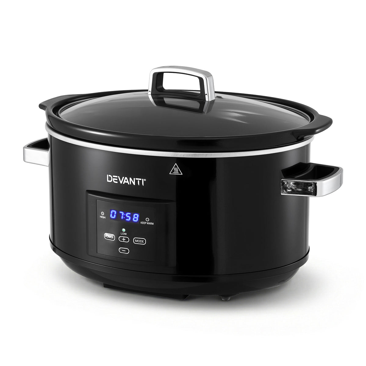 Devanti 8L Oval Slow Cooker with 3 Heat Settings