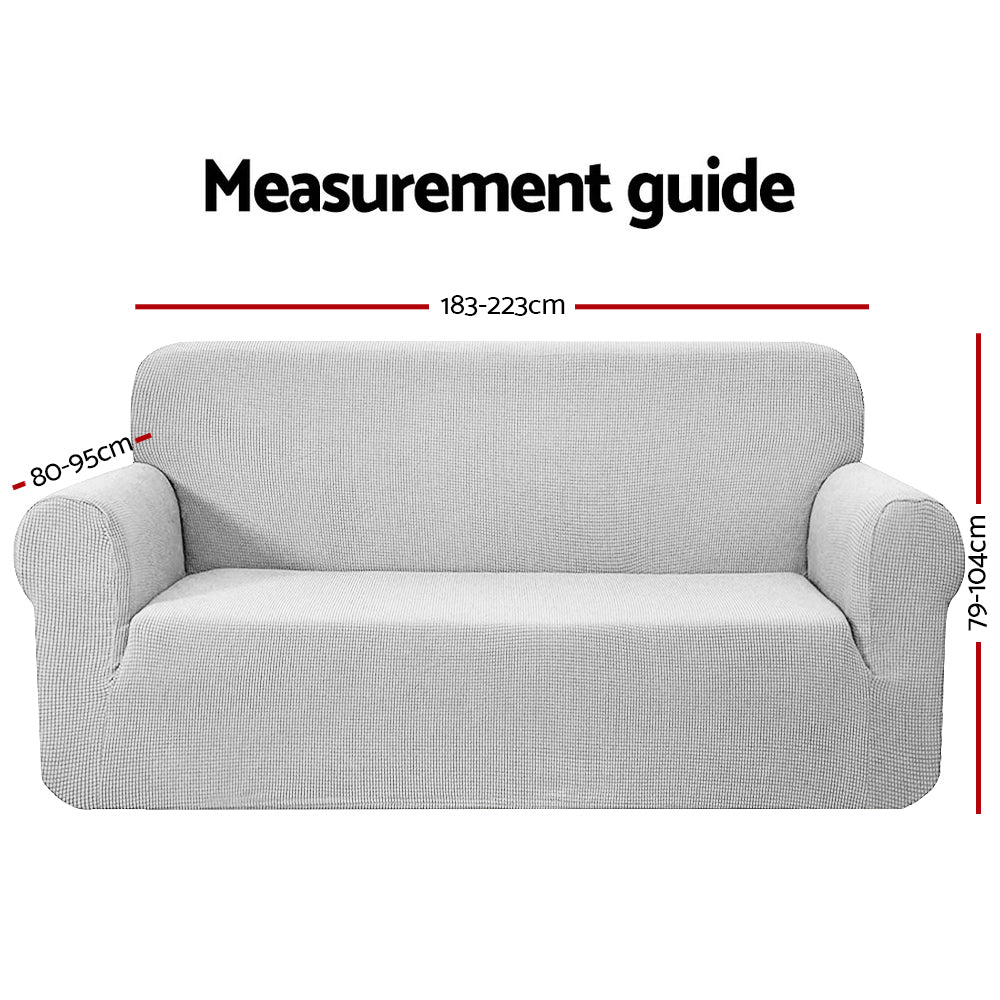 Artiss 3 Seater Sofa Cover High Stretch Grey