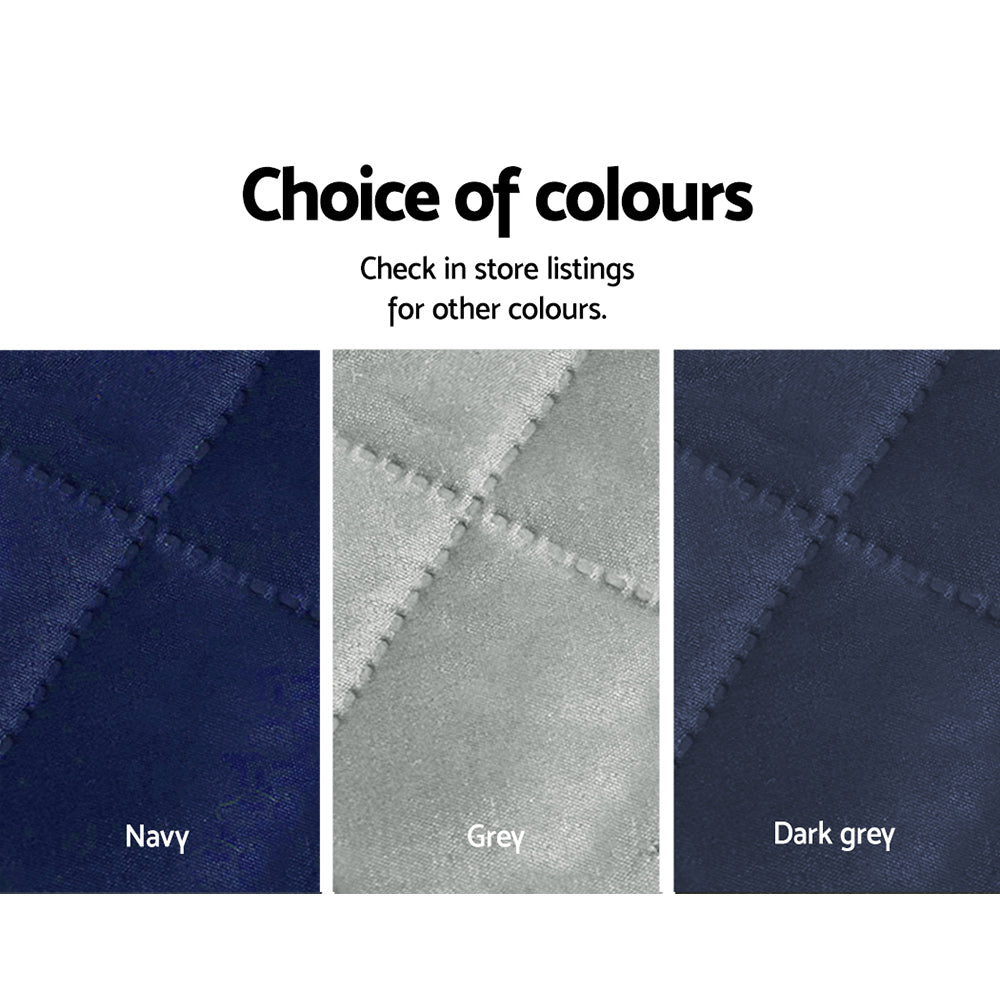 Artiss 3-Seater Sofa Cover Quilted Dark Grey