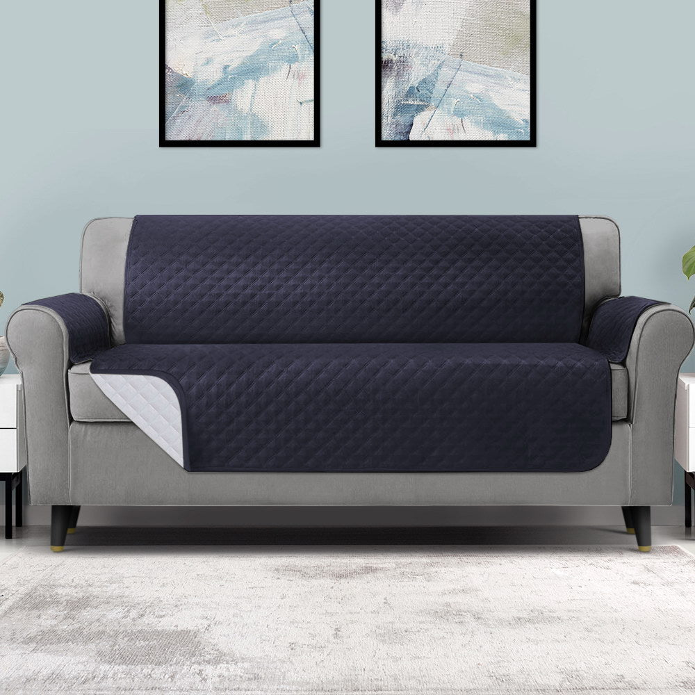 Artiss 4-Seater Sofa Cover Water-Resistant Dark Grey