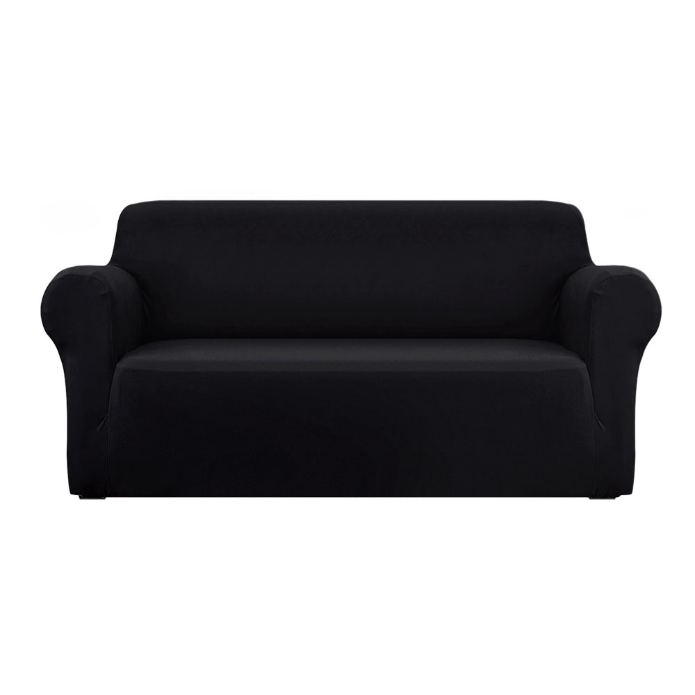Artiss 3 Seater Stretch Sofa Cover Black