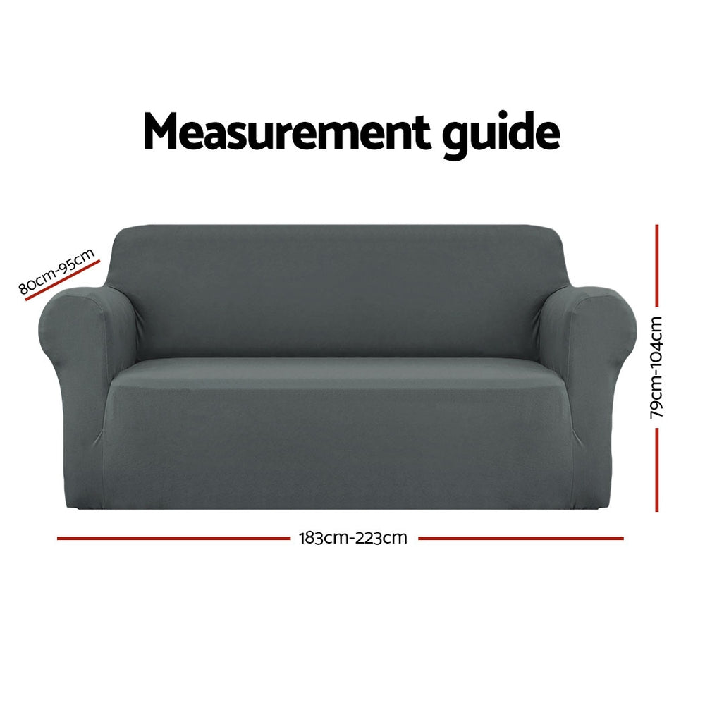 Artiss 3 Seater Sofa Cover Stretch Grey