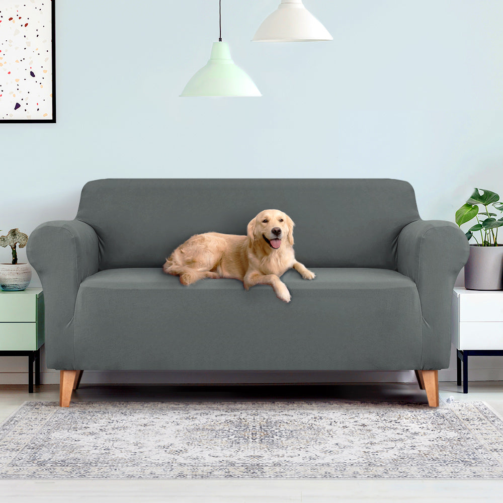 Artiss 3 Seater Sofa Cover Stretch Grey