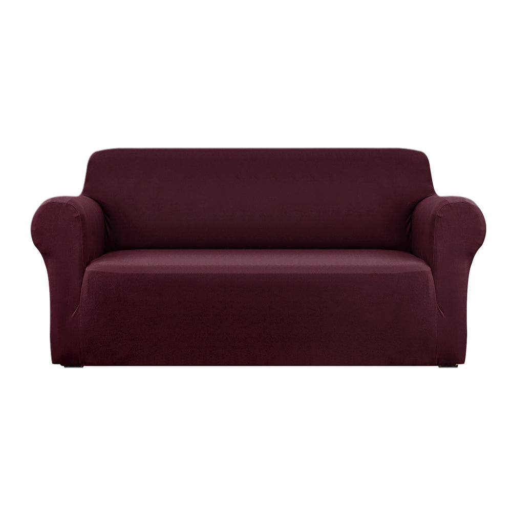 Artiss Stretch Sofa Cover Couch 3 Seater Burgundy