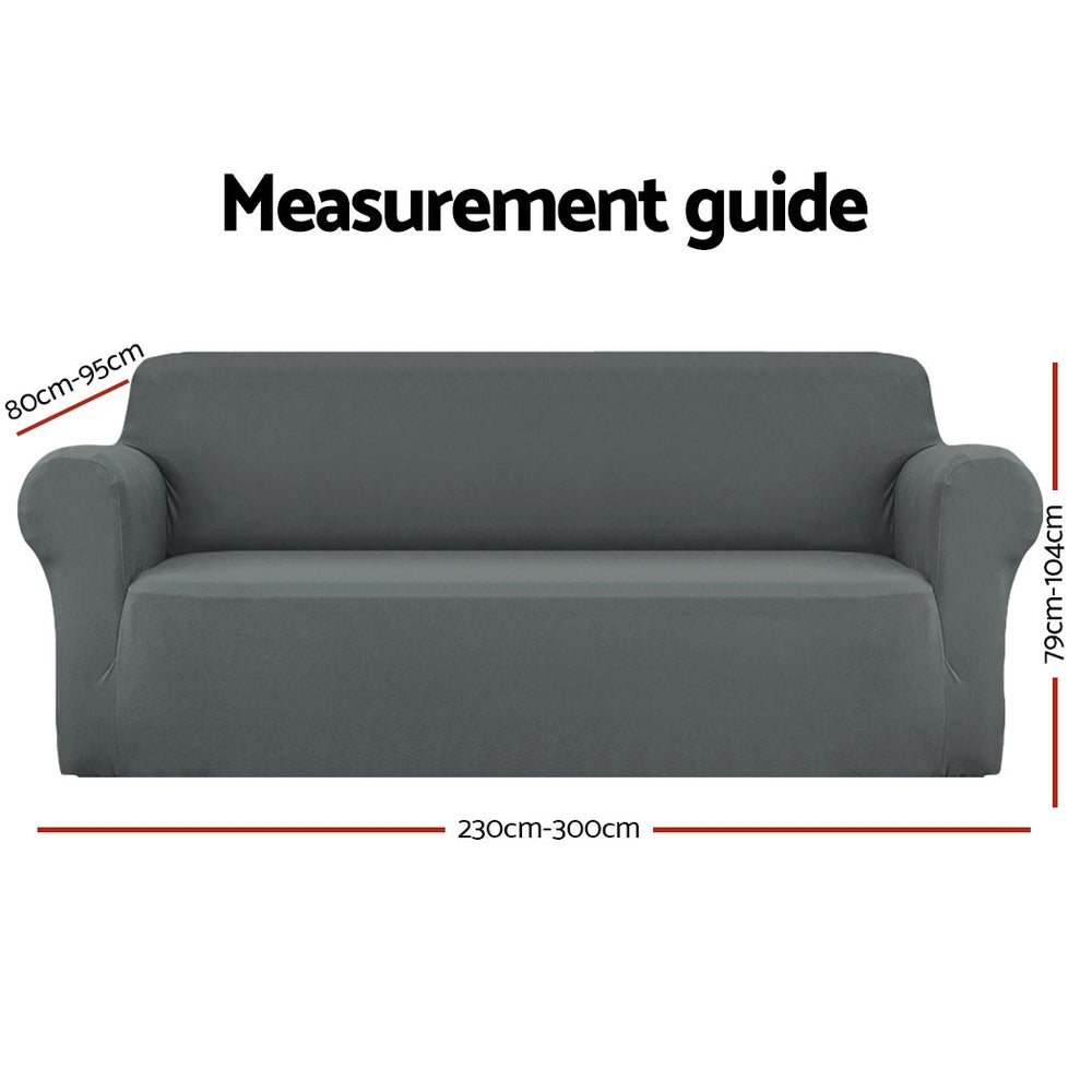 Artiss 4 Seater Stretch Sofa Cover Grey