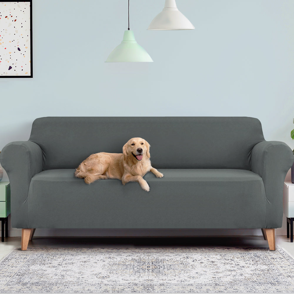 Artiss 4 Seater Stretch Sofa Cover Grey
