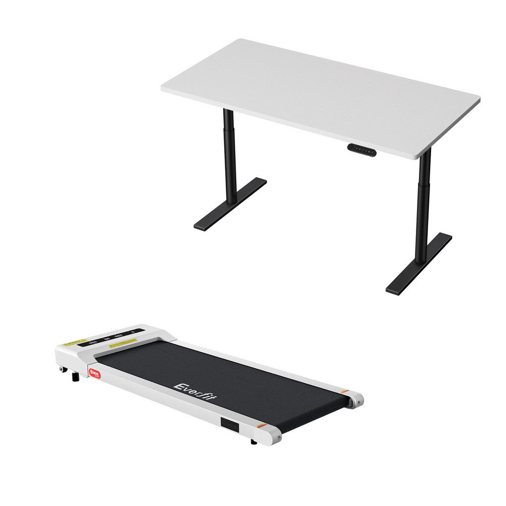 Artiss 360mm Treadmill Automatic Standing Desk with Electric Walking Pad White