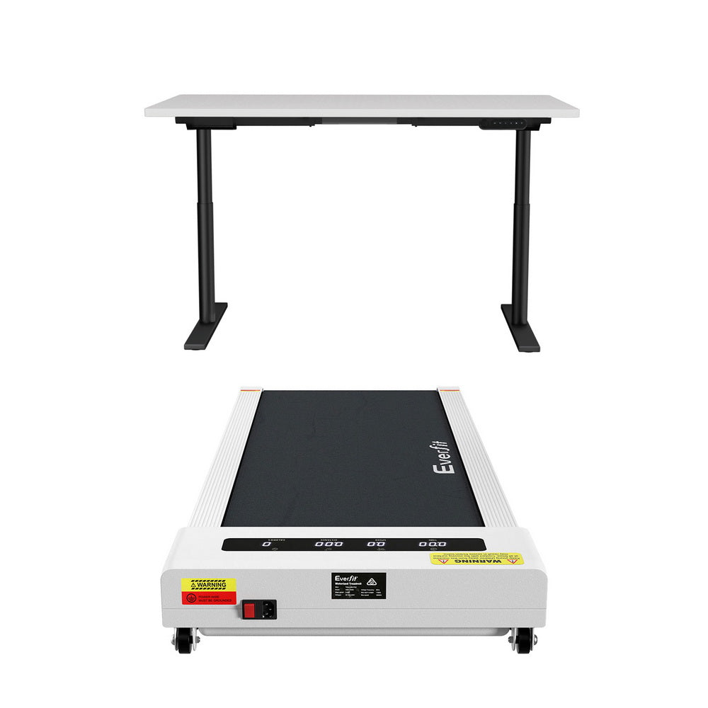 Artiss 360mm Treadmill Automatic Standing Desk with Electric Walking Pad White