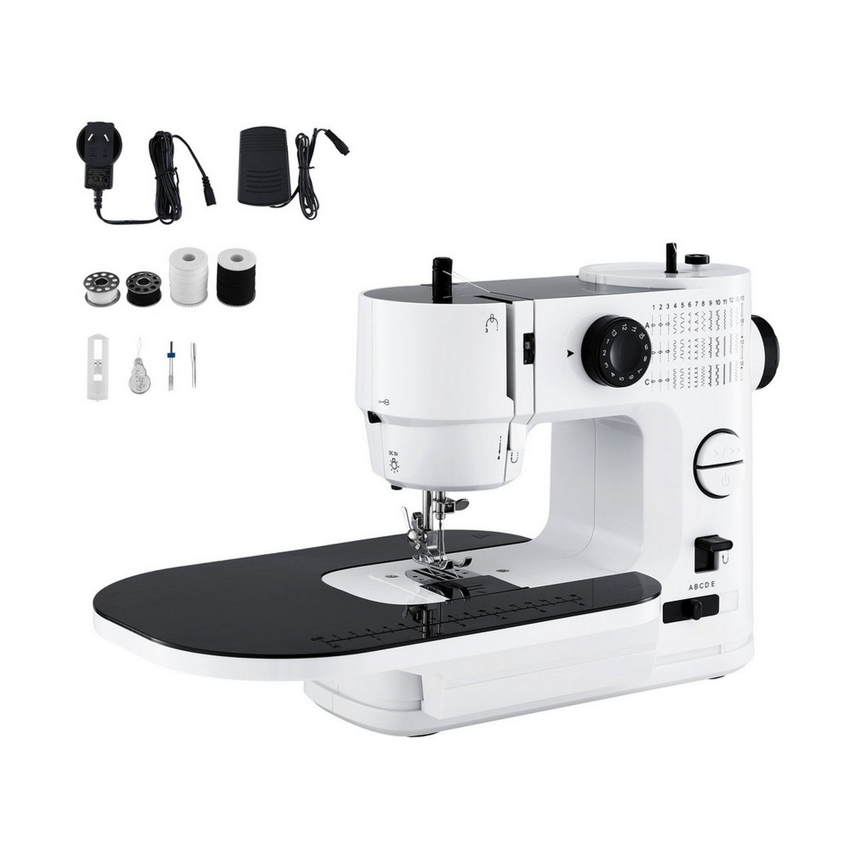 Devanti Mini Portable Sewing Machine Kit 39 Stitches