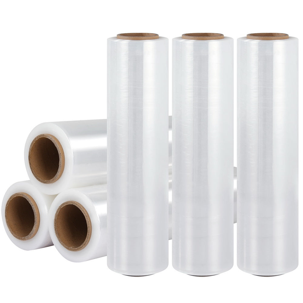500mm x 400m Stretch Film Pallet Wrap 6 Rolls Clear