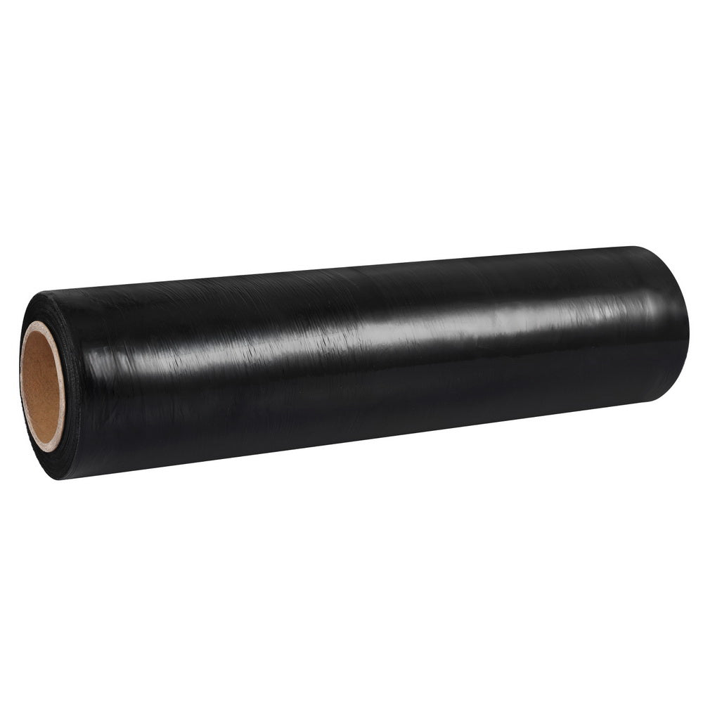 500mm x 400m Black Stretch Film Pallet Wrap 4 Rolls