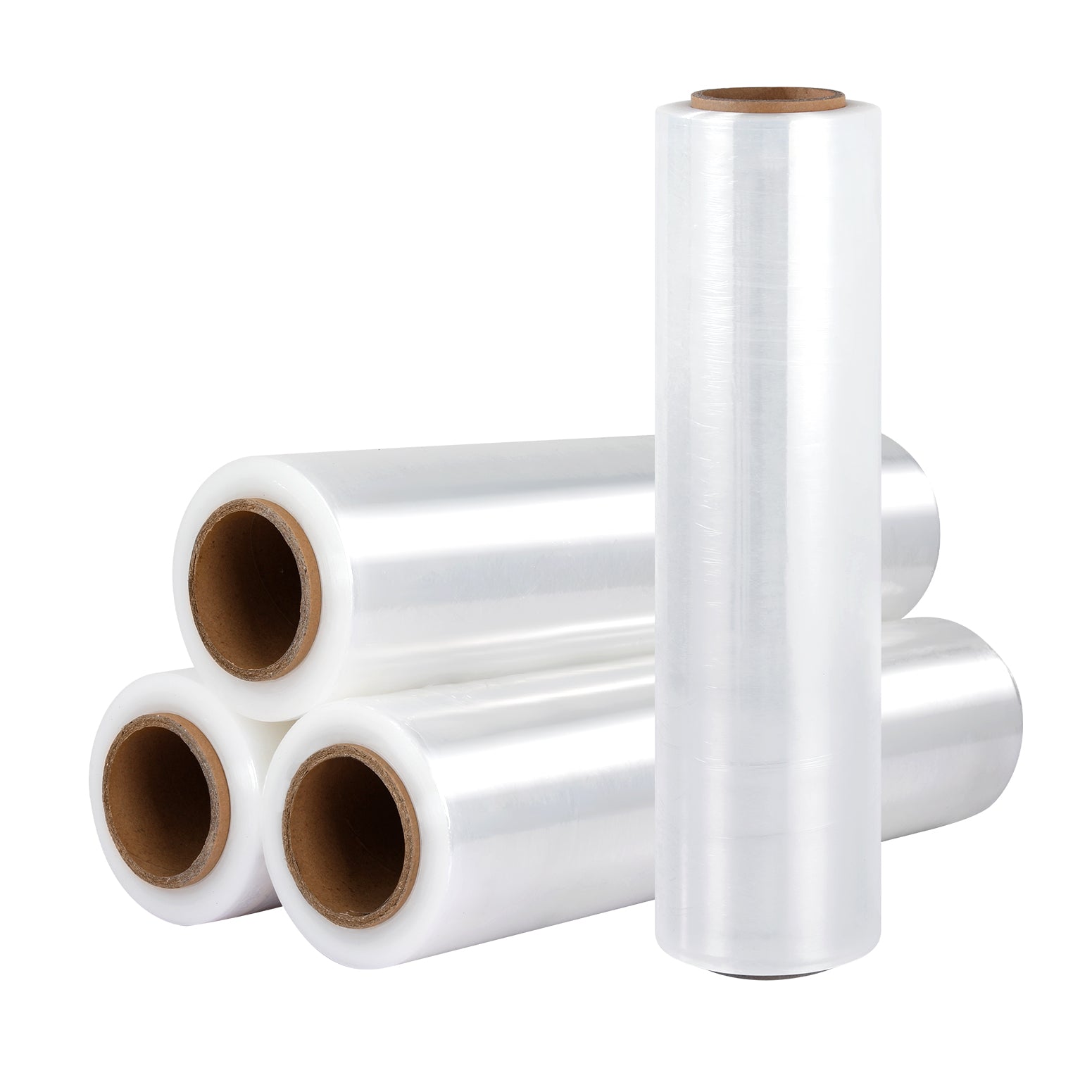 500mm x 400m Clear Stretch Film 4 Rolls Industrial Packing Wrap