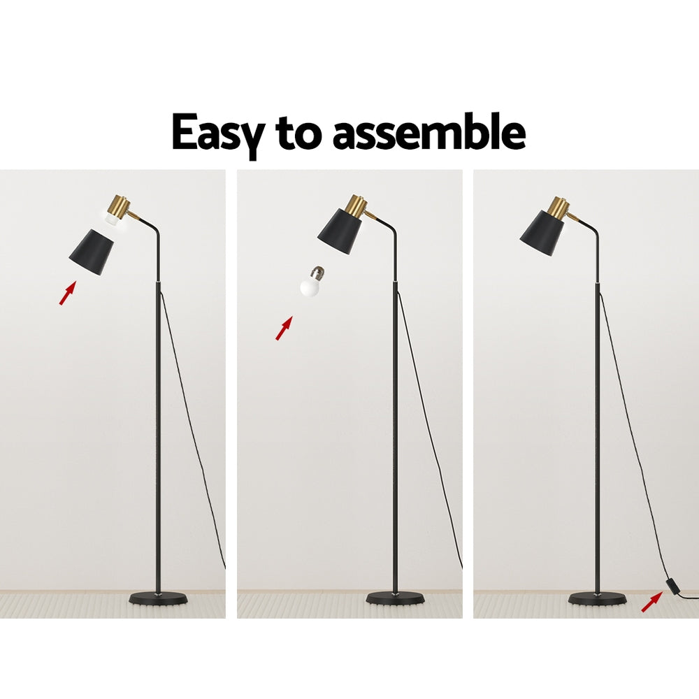 Modern Black LED Floor Lamp for Home & Office