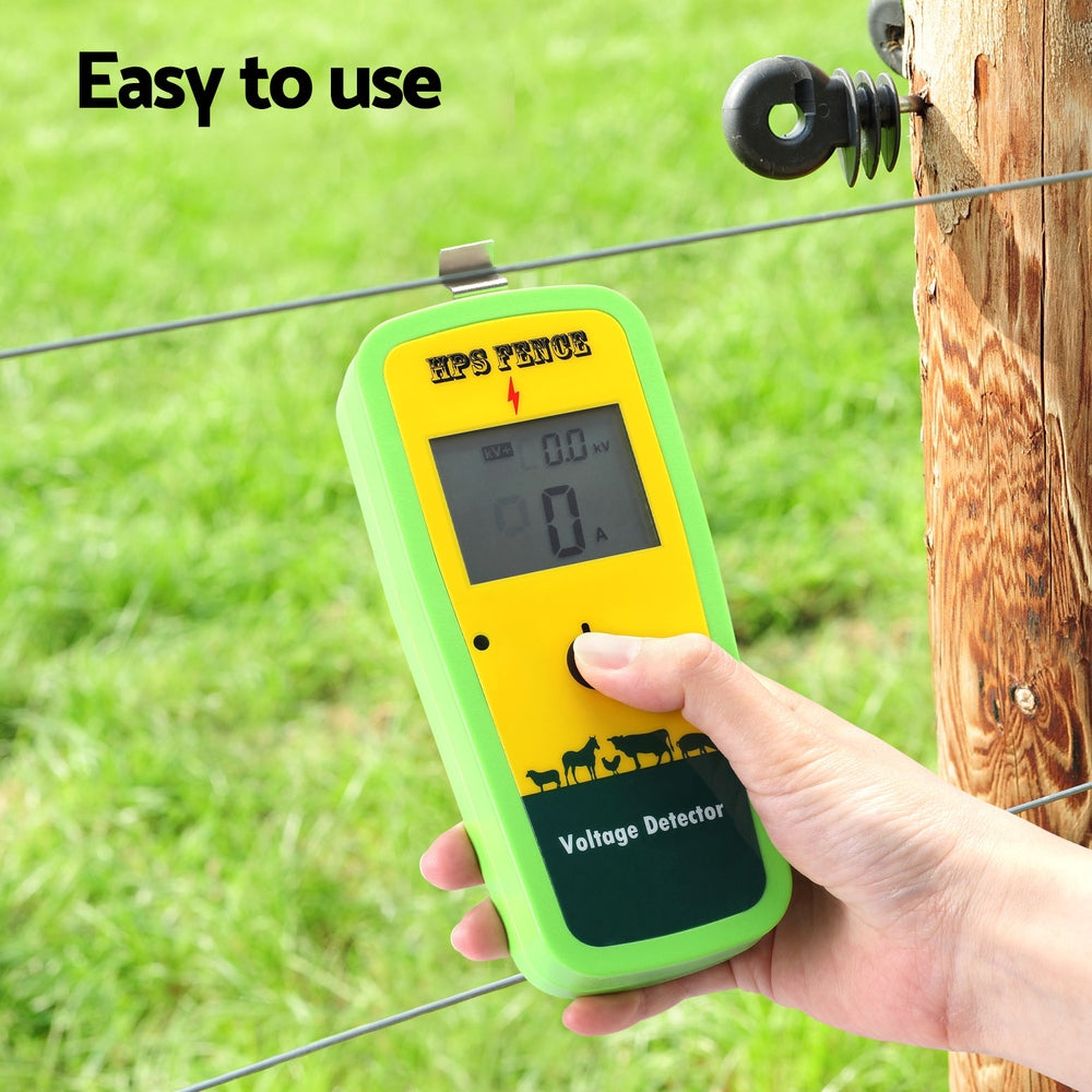 Giantz 13KV Digital Electric Fence Tester Fault Finder Yellow