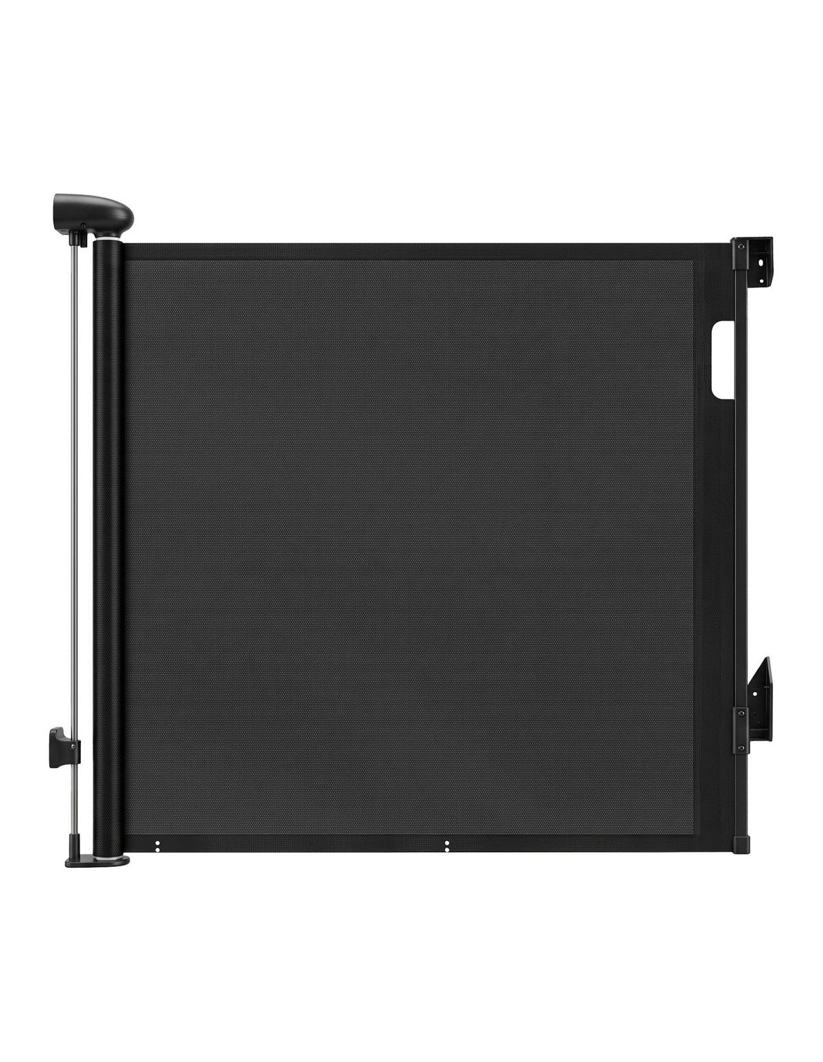 Keezi Retractable Baby Gate Pet Safety Fence Extends to 140cm Black