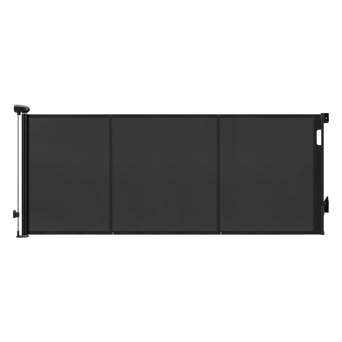 Keezi Retractable Baby Gate Pet Safety Fence Extends up to 400cm Black