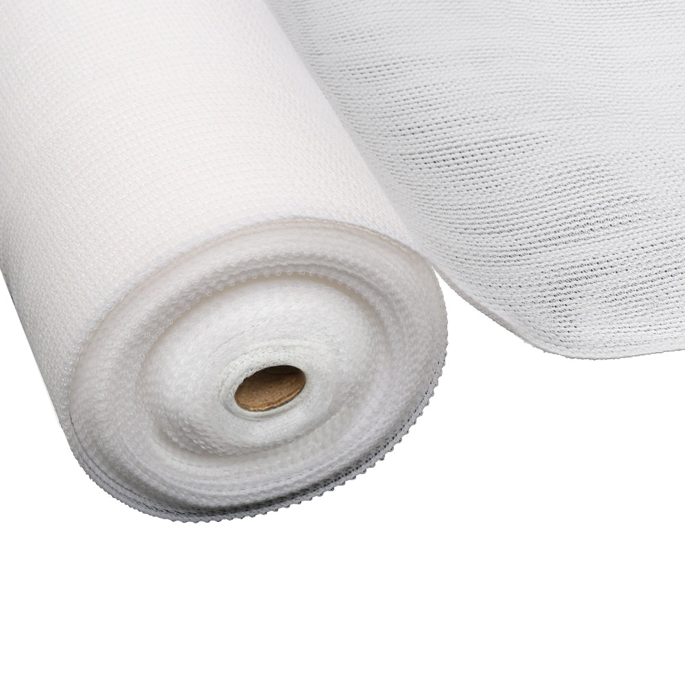 Instahut 3.66x10m Heavy Duty Shade Cloth 30% UV Block White