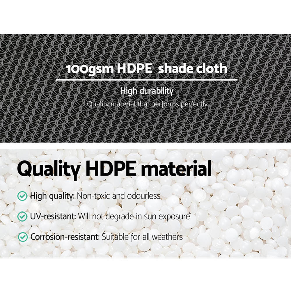 Instahut 3.66x30m Shade Cloth Heavy Duty 50% UV Block White
